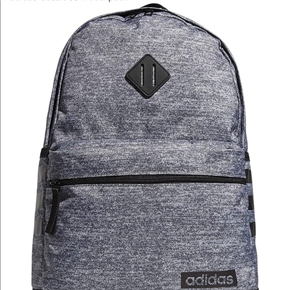 🆕 Adidas 🎒Core Backpack Gray and Black - Picture 4 of 7
